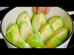 Cabbage made this new way is so delicious and healthy! Cabbage recipe to surprise everyone!