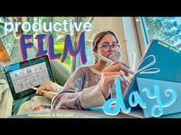 CRAM DAY as a *film student* during winter break | planning my short film