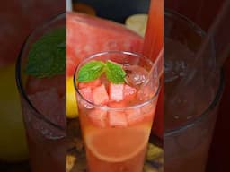 Agua Fresca de Sandia, Limón y Menta 🍉🍋🌱 #recetasmexicanas #recetas #recipe #shorts