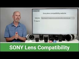 Sony Lens Compatibility