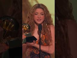 Shakira celebrates her immigrant roots as she takes home Latin Pop Album! 🌍💃🏽🙌 #Grammys2025 #Shakira