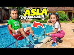 ELİF SİNEM HAVUZDA ASLA YAPAMAZSIN !! HAVUZDA TÜM GÜN YARIŞMA !!