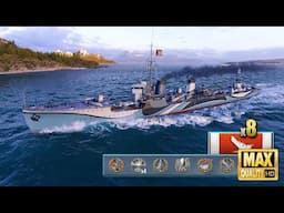 "Solo Warrior" with the destroyer Kamikaze - World of Warships