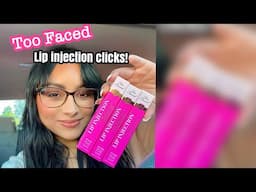 Too Faced Lip Injection Extreme Plumping Clicks 💕 #toofaced #makeuplover #beautyblogger