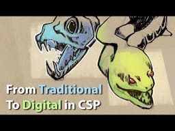 Traditional To Digital in Clip Studio Paint - iPad Tutorial