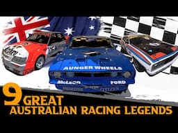 9 Great Australian Racing Icons XB, VK, LH, XW... (National Motor Racing Museum)