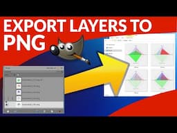 How to export layers as image files in GIMP (no plugin)