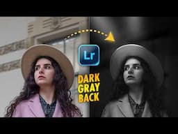 Create HIGH CONTRAST Portraits with GRAY BACKGROUNDS in Lightroom App | Android | iOS