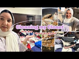 Cleaning my Closet | Sad day | Special guest!!