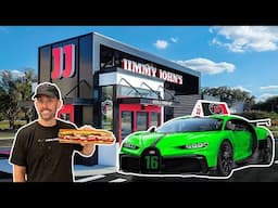 Delivering Jimmy John’s In My Bugatti FREAKY FAST!