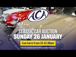 LIVE CLASSIC CAR AUCTION! Anglia Car Auctions January 2025 sale - Day Two