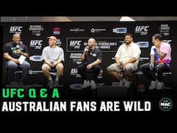 UFC Q&A: Volkanovski, Oliveira, Cormier answer crazy Australian fans