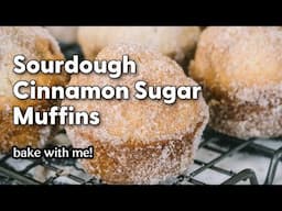 Sourdough Discard Cinnamon Sugar Muffins (Winter Baking Favorite)