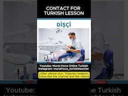 Jobs in Turkish 1 - Mselekler 1 - Learn Turkish - Türkçe Dersi