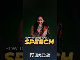 How to End Your Speech in Hindi | How to End a Speech with Impact @TegonityOfficial