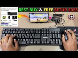 ₹500 keyboard mouse otg hub combo flipkart | play free fire with keyboard mouse in mobile like PC