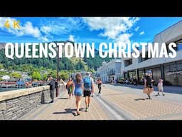 Queenstown New Zealand Christmas Eve Walking Tour 2024 4K | Summer Christmas in New Zealand