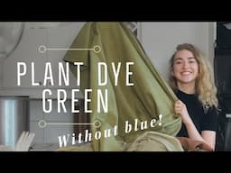 I Tried to Plant Dye Green with Weld + Iron | Does it really work?