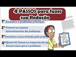 4 PASSOS para fazer uma REDAÇÃO sem saber nada do tema | Desenhando a Solução