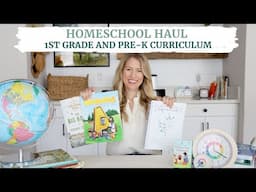 Homeschool 1st Grade Curriculum and Pre-K Picks! Flip Throughs, Morning Basket - Homeschool Haul!