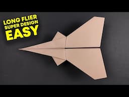 How To Make An Easy Paper Airplane That Flies Far (Long Distance Record!!)