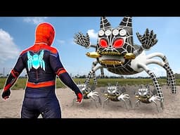 TEAM SPIDER MAN VS Monter SPIDER | RED HERO is Not GOOD By Bad White HERO ( Live Action )