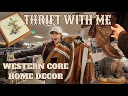 THRIFT WITH  ME for home decor - Western, Cottage Core, Grandma Chic! #thriftwithme #thriftedhome