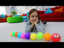 Learning Numbers & Colors for Children with Caterpillar Toy