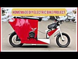 *I MADE A HOMEMADE ELECTRIC BIKE!!!*🔥🔥🔥