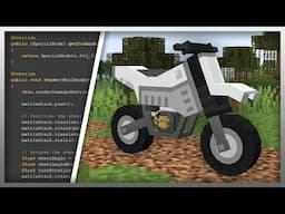 ✔️ I Coded a "Dirt Bike" into Minecraft!