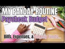 payday routine | how i manage my money as a unemployed 40 year old | detailed