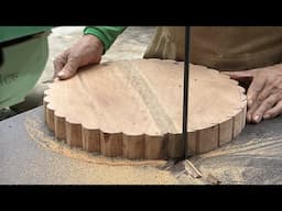 Lotus Inspired Round Table Built By Skilled Vietnamese Craftsmen: Solid Wood Processing Instructions