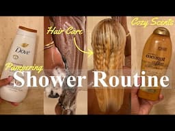 MY SHOWER/BODY CARE ROUTINE| FEMININE HYGIENE + SMELL GOOD + SOFT SKIN + NATURAL BLONDE HAIR CARE