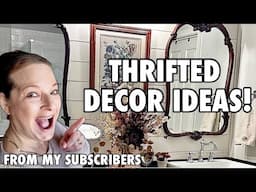 Thrifting decor and styling it! THRIFTED • SECONDHAND • FREE • Home decor ideas from my SUBSCRIBERS