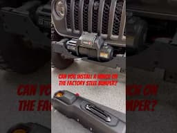 Can you install a winch on your Jeep with a factory steel bumper?