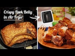 CRISPY PORK BELLY in AIR FRYER | LECHON KAWALI recipe in Air Fryer | Instant Pot and Air Fryer combo