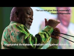 South African Minerals Minister Gwede Mantashe threatens America