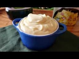 Mayonnaise from a Dry Mix Using an Immersion Blender | Freeze Dried Eggs | Just Add Water & Oil