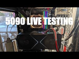 RTX 5090 HASHRATE TESTING in HiveOS LIVE!