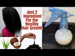 Only 2 Ingredients Aloe Vera leave In Conditioner & Pre-poo For Quicker Hair Growth In Just A Month