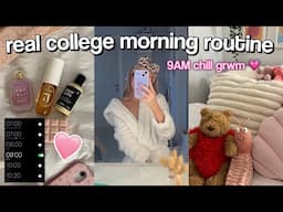 REAL COLLEGE MORNING ROUTINE *9AM GRWM*