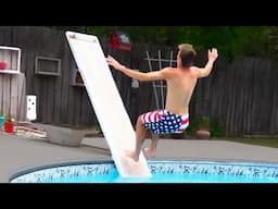 HE BROKE THE DIVING BOARD! | WATER FAILS