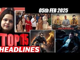 Top 15 Big News of Bollywood | 5th  FABURARY 2025 | Salman Khan , Ramayana, Sunny Deol, Amir Khan