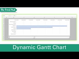 How To Create A Dynamic Gantt Chart Using A Scroll Bar In Excel