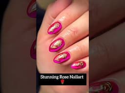 Viral Red Rose Nailart Design 💅✨💖 #shorts #naildesign #nailart #naildecoration #nailtutorial #nails