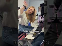 Look at Laura’s smile. It says everything #piano #pianist #yamahapiano