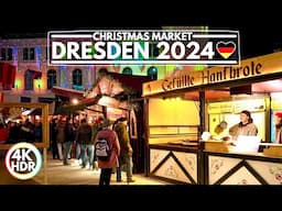 🇩🇪 Dresden 2024, One of the Best Christmas Markets in Germany🎄4K HDR 60fps Walking Tour