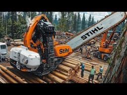 Tree Killers: Giant Chainsaws Take on a Logging Adventure!