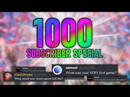 What was my FIRST game? (1000 Subscriber Special)