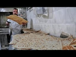 "Fluffy Taftoon Bread: From Perfect Dough to the Ultimate Bake in Khomeini Shahr!"